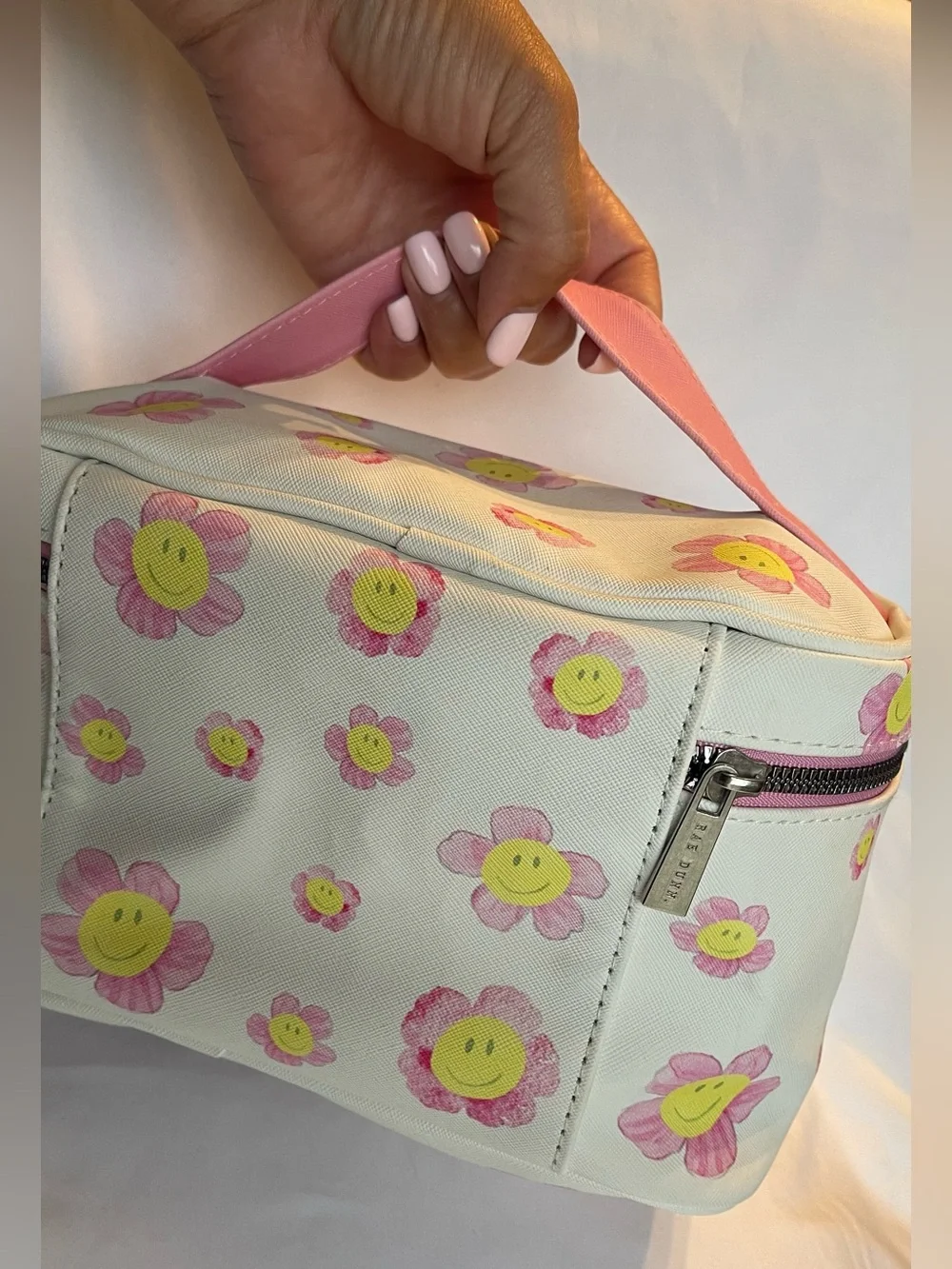 Rae Dunn Floral Smile Cosmetic Case